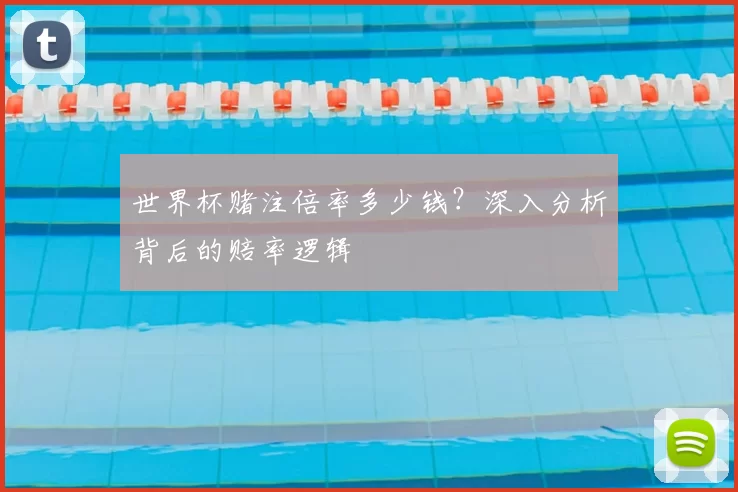 世界杯赌注倍率多少钱?深入分析背后的赔率逻辑