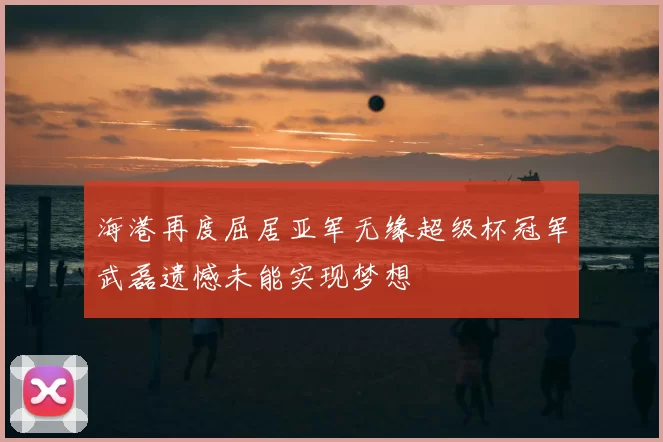 海港再度屈居亚军无缘超级杯冠军武磊遗憾未能实现梦想