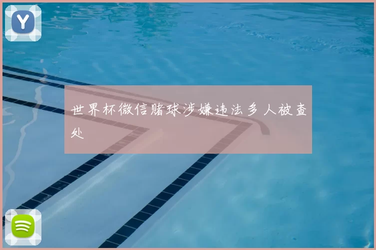 世界杯微信赌球涉嫌违法多人被查处